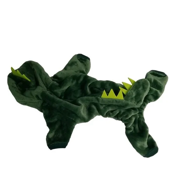 green dinosaur hoodie dress Green Dinosaur Long sleeve zip up Dino Hoodie main image 0
